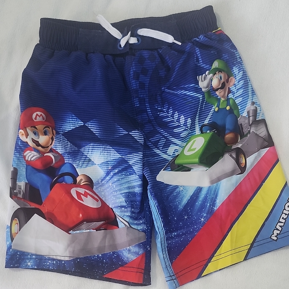 Nintendo Blue and Red Mario Kart Action Shorts